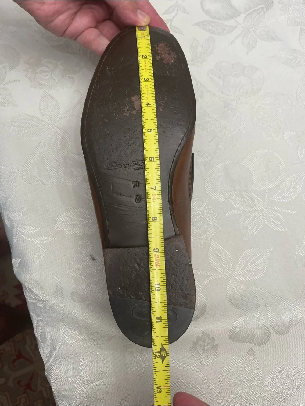 Santoni Brown Leather Bit Loafers